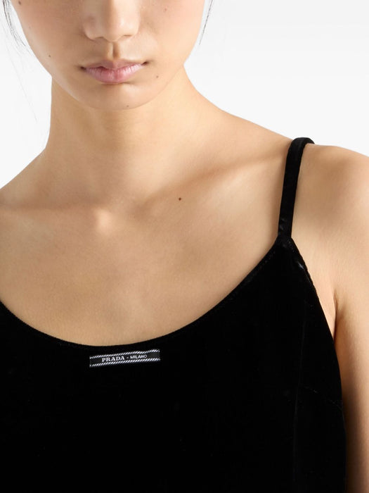 logo-patch sleeveless top TP6246 S OOO 178YF0002 PRADA 