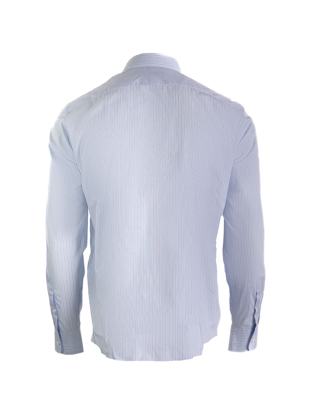Sky Blue Cotton Shirt with Pearl Buttons UCN666 S OOO 189FF0X24 PRADA 