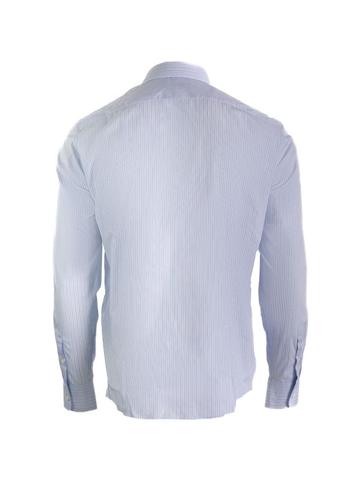 Sky Blue Cotton Shirt with Pearl Buttons UCN666 S OOO 189FF0X24 PRADA 