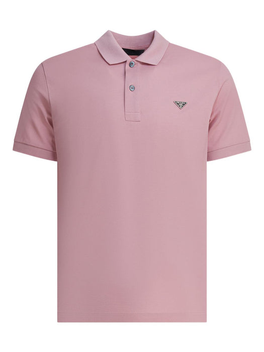 logo-detail polo shirt UJN444 S WM3 1867F0E18 PRADA 