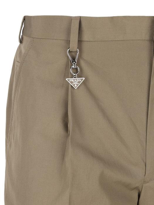 tailored cotton poplin trousers UP0419 S OOO 1XV2F0JDS PRADA 