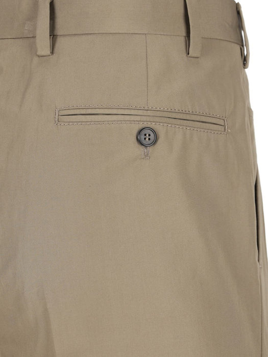 tailored cotton poplin trousers UP0419 S OOO 1XV2F0JDS PRADA 