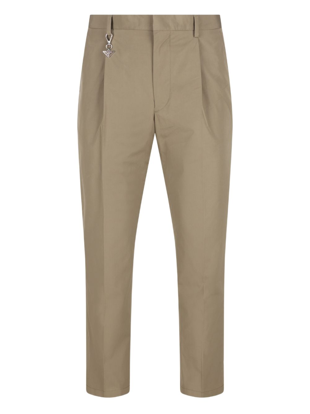 tailored cotton poplin trousers UP0419 S OOO 1XV2F0JDS PRADA 
