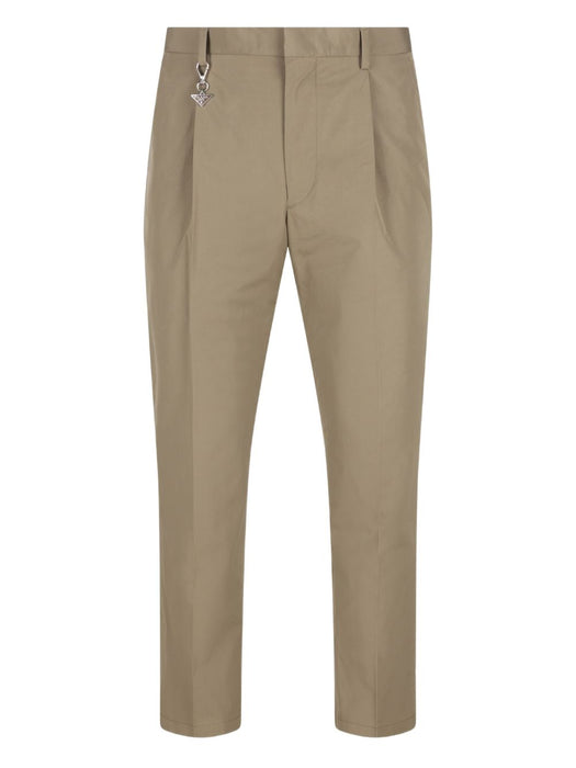tailored cotton poplin trousers UP0419 S OOO 1XV2F0JDS PRADA 