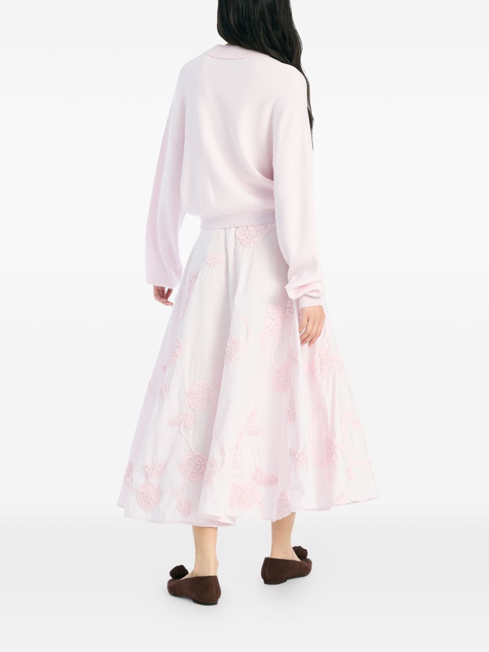 flower midi skirt 1151001809 1809 ROTATE 