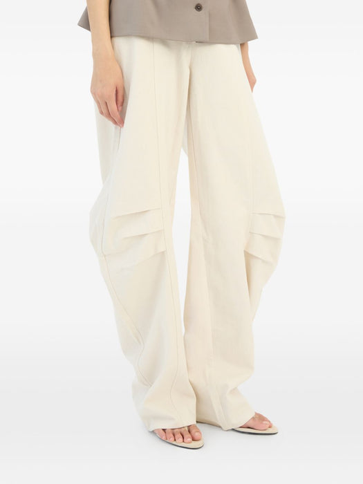 cream tapered trousers 1155062059 2059 ROTATE 
