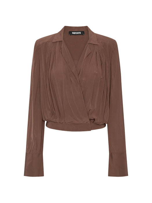 pleated long-sleeve blouse 1156672037 2037 ROTATE 