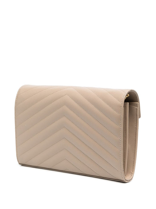Cassandre leather clutch bag 377828 BOW012721 SAINT LAURENT 