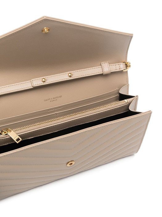 Cassandre leather clutch bag 377828 BOW012721 SAINT LAURENT 