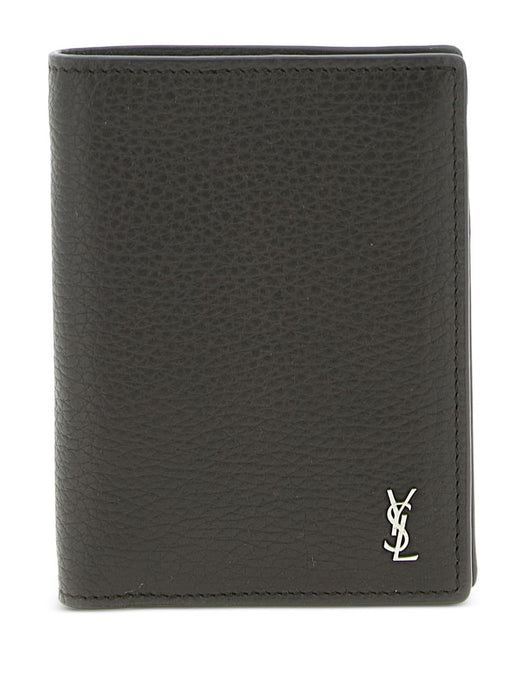 Tiny Cassandre metal logo card holder 847958 AAELP1997 SAINT LAURENT 