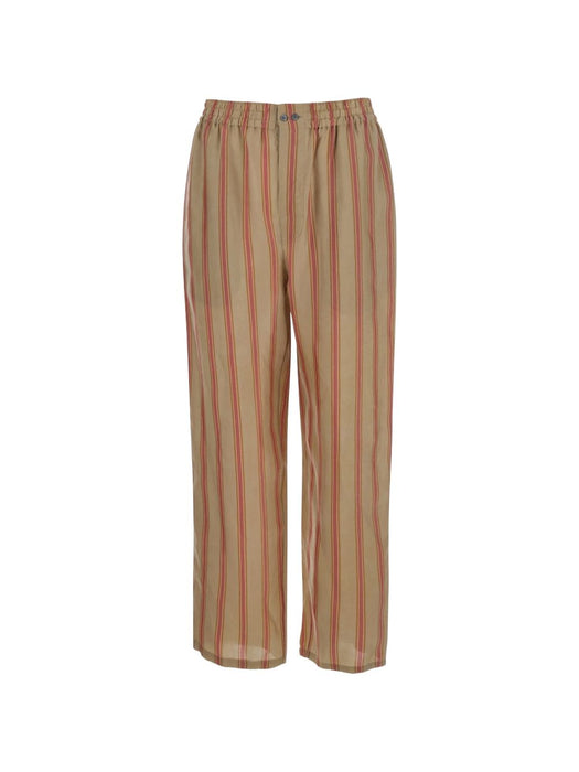 Beige 'STRIPS' Pants with Elastic Waist 854287 Y2N339774 SAINT LAURENT 