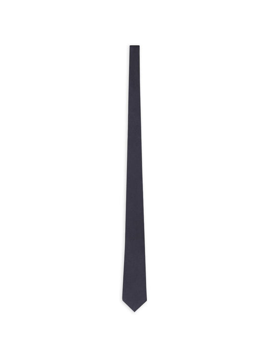 Saint Laurent<BR/>plain blue tie 858355 3Y0114100 SAINT LAURENT 