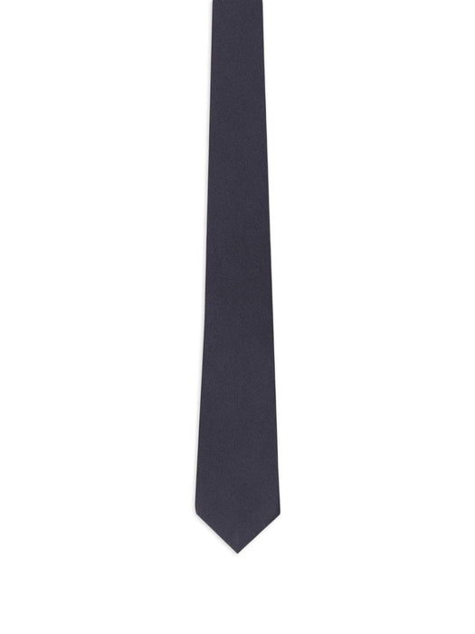 Saint Laurent<BR/>plain blue tie 858355 3Y0114100 SAINT LAURENT 