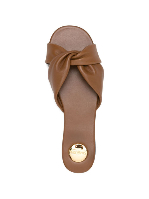 knotted leather sandals 860614 AADF02526 SAINT LAURENT 