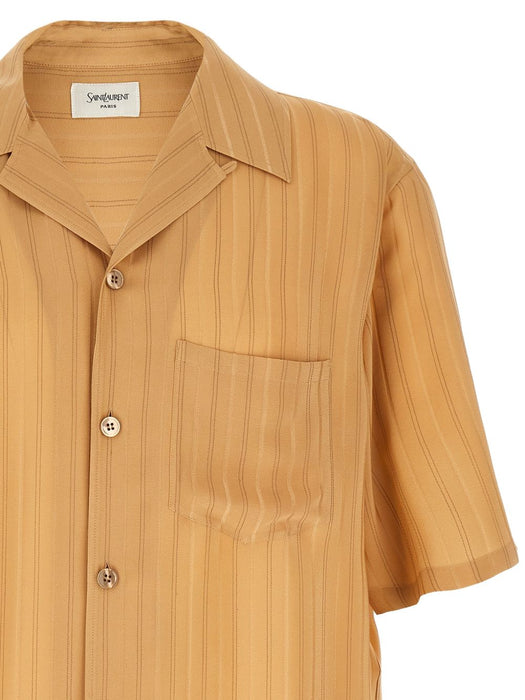 Striped silk shirt 860621 Y7J399096 SAINT LAURENT 
