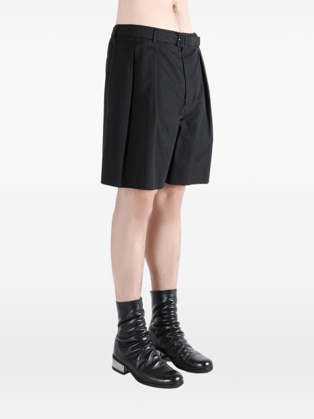 pleated belt shorts 860929 Y1H481000 SAINT LAURENT 