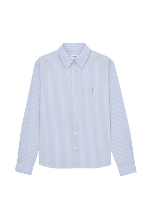 stripe-pattern blouse 861080 Y7J664427 SAINT LAURENT 