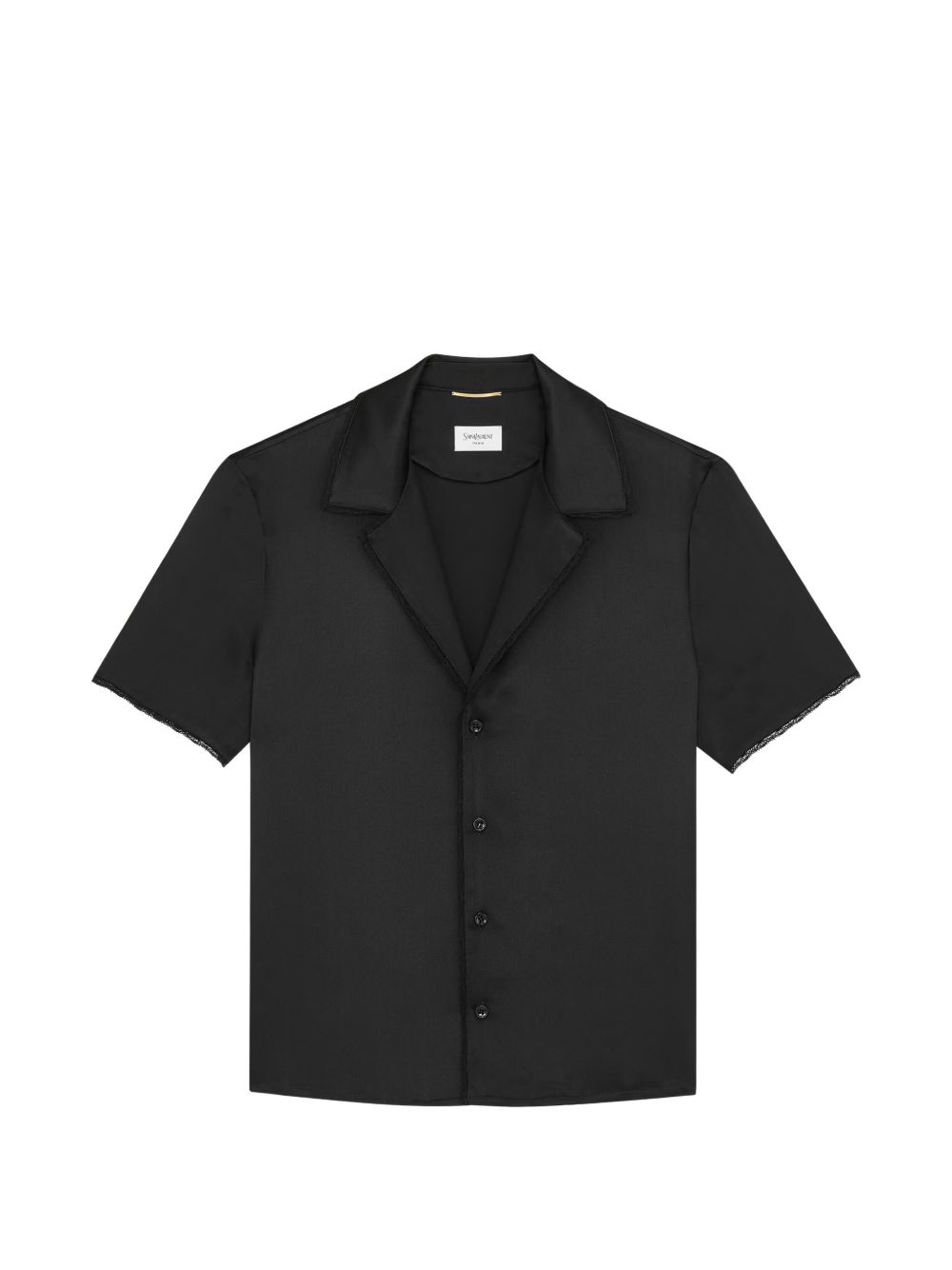 Pajama top in silk satin and lace 861081 Y7G271000 SAINT LAURENT 