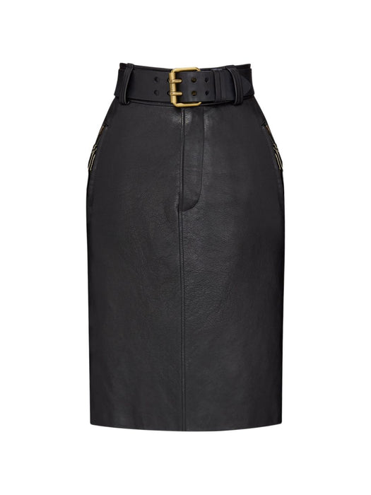 Belted Pencil Skirt 865021 YCVE21023 SAINT LAURENT 