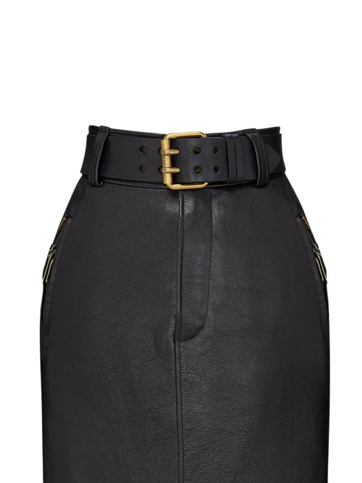 Belted Pencil Skirt 865021 YCVE21023 SAINT LAURENT 