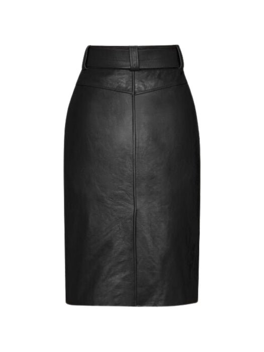 Belted Pencil Skirt 865021 YCVE21023 SAINT LAURENT 
