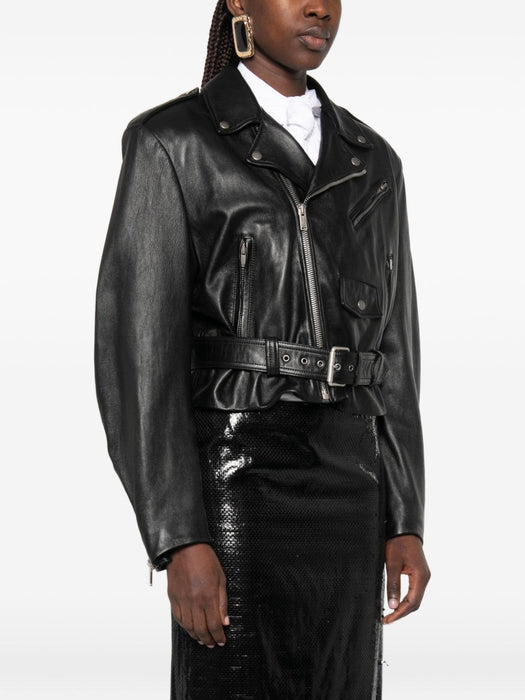 Belted biker jacket 865220 YCQT21000 SAINT LAURENT 