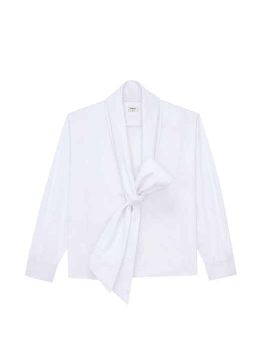 White Lavalliere Shirt 865302 Y1H489000 SAINT LAURENT 