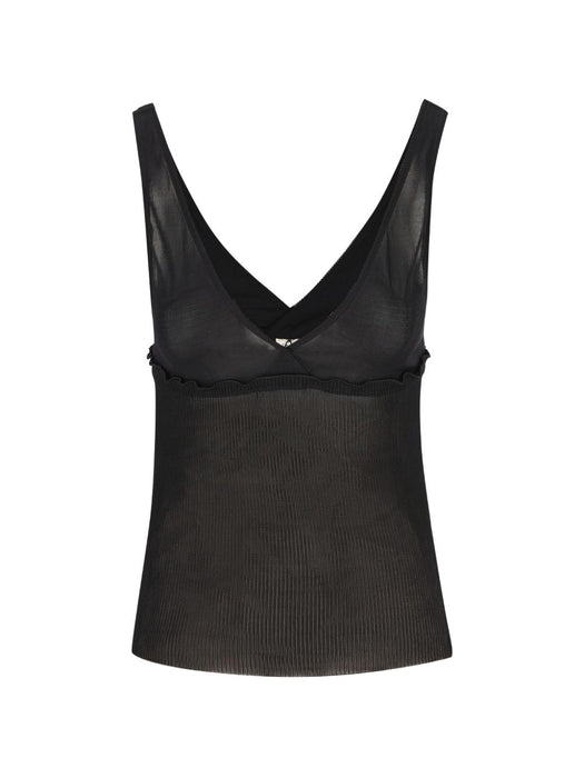 Ribbed silk tank top 867257 Y37SM1000 SAINT LAURENT 