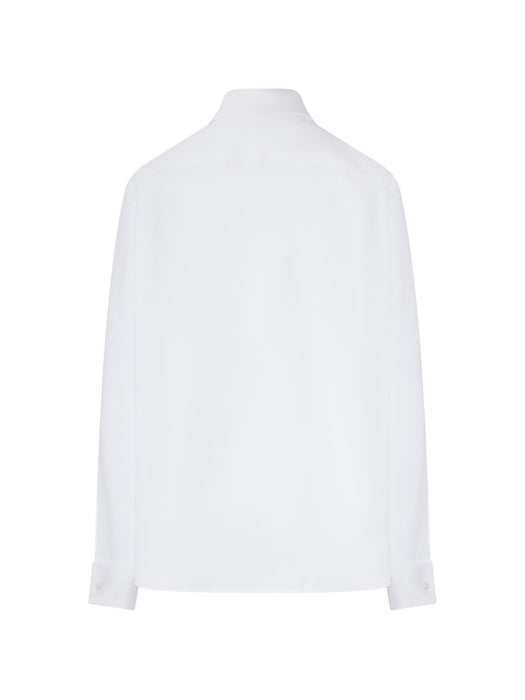 Lavallière bow-detail cotton shirt 870726 Y1H489000 SAINT LAURENT 