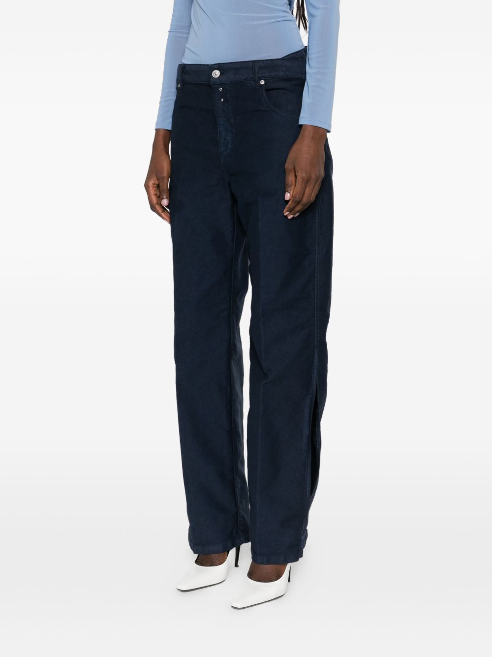 split-detail trousers 1126DJE006997A 550 VICTORIA BECKHAM 
