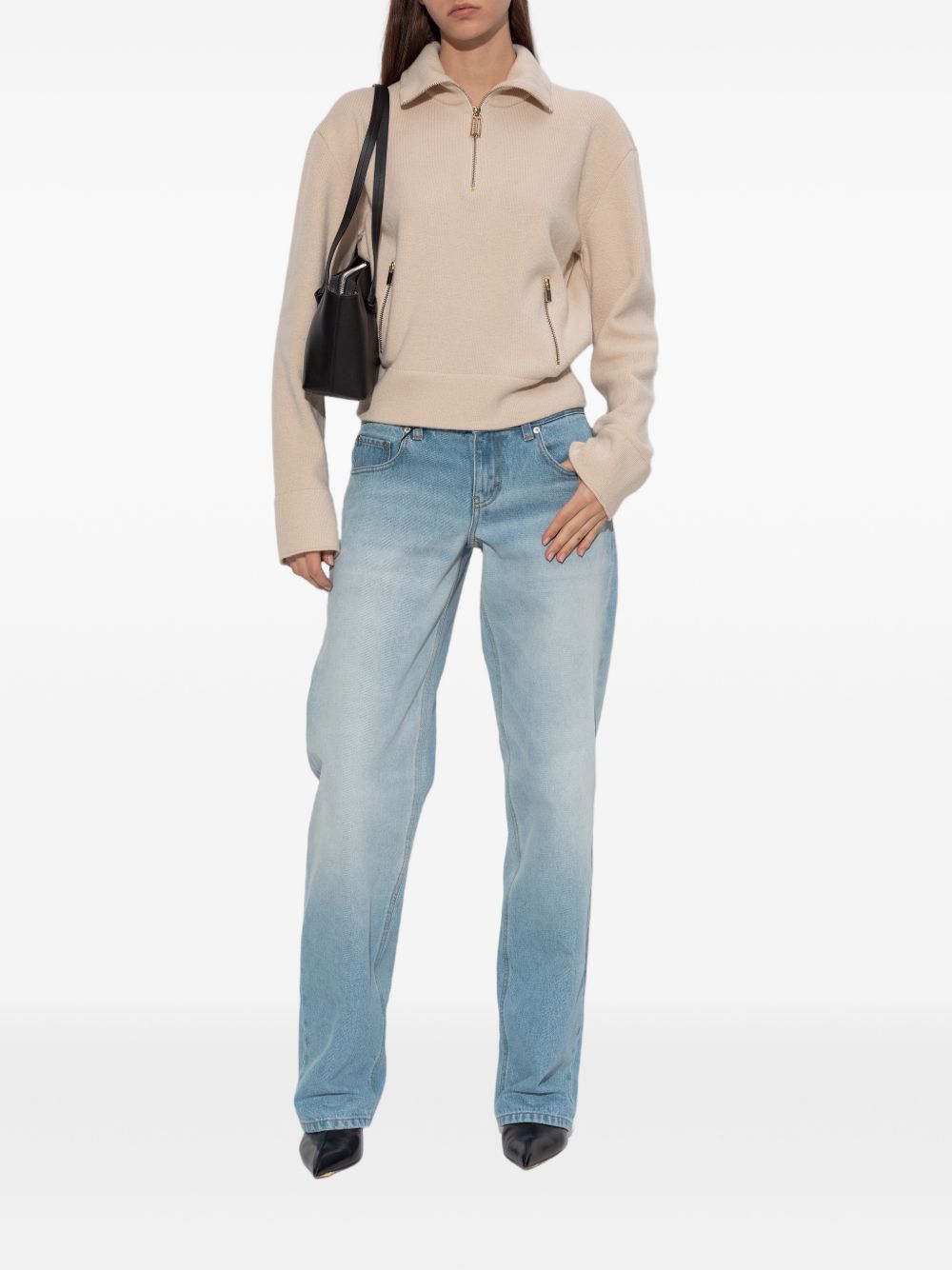five-pocket straight-leg jeans 1126DJE007075A 8803 VICTORIA BECKHAM 