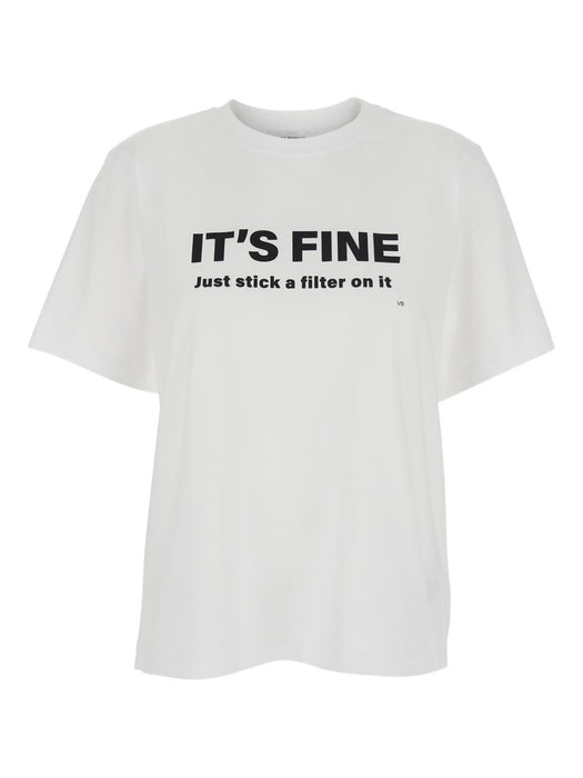 slogan-print T-shirt 1126JTS007232A 6 VICTORIA BECKHAM 