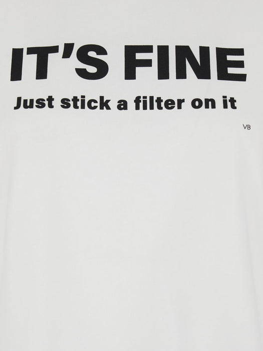 slogan-print T-shirt 1126JTS007232A 6 VICTORIA BECKHAM 