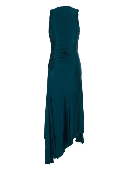 asymmetric-hem midi dress 1126WDR007096A 2780 VICTORIA BECKHAM 