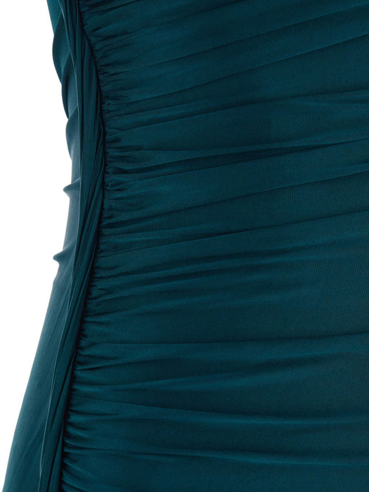 asymmetric-hem midi dress 1126WDR007096A 2780 VICTORIA BECKHAM 
