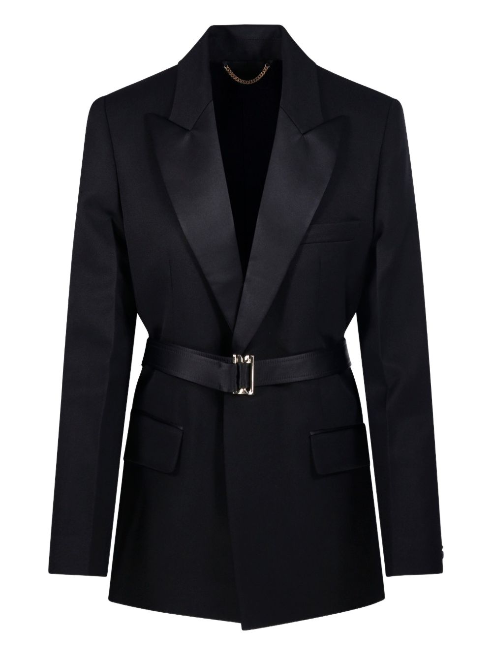 belted peaked-lapel jacket 1126WJK006909C 1 VICTORIA BECKHAM 
