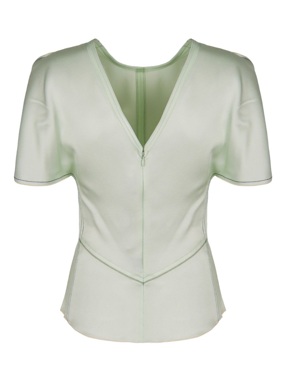 crew-neck short-sleeve blouse 1126WTP006579A 9634 VICTORIA BECKHAM 