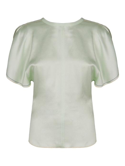 crew-neck short-sleeve blouse 1126WTP006579A 9634 VICTORIA BECKHAM 