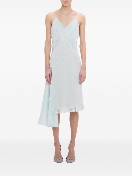 Crushed Cami asymmetric midi dress 1226WDR007222A 2556 VICTORIA BECKHAM 