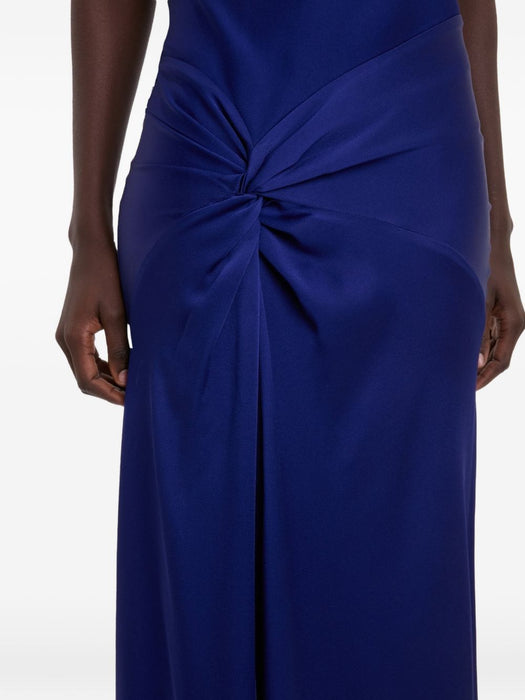 twist-detail satin dress 1226WDR007290B 9804 VICTORIA BECKHAM 