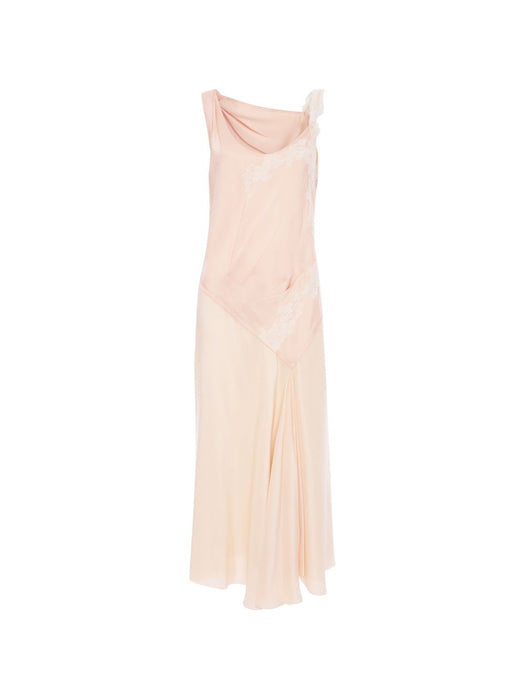 lace-trim midi dress 1226WDR007331A 9807 VICTORIA BECKHAM 