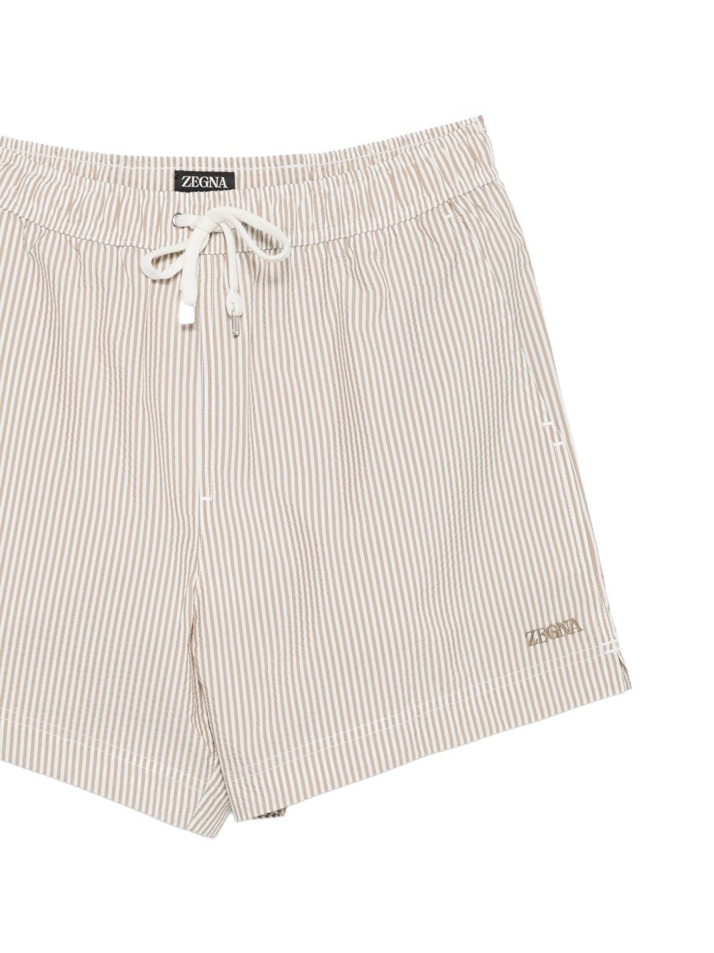 Striped drawstring swim shorts AHB14A3 BHEL00800 ZEGNA 