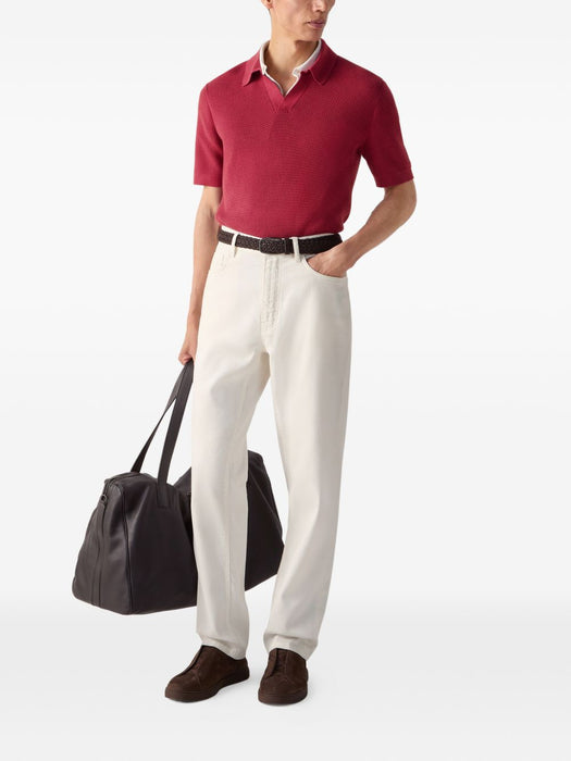 Textured polo shirt UHC26A3 C31R09 ZEGNA 