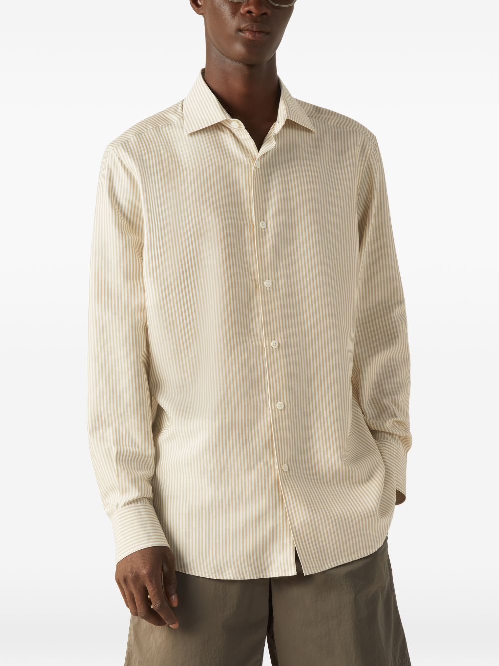 Striped silk shirt UHX15A3 SLF5N02 ZEGNA 