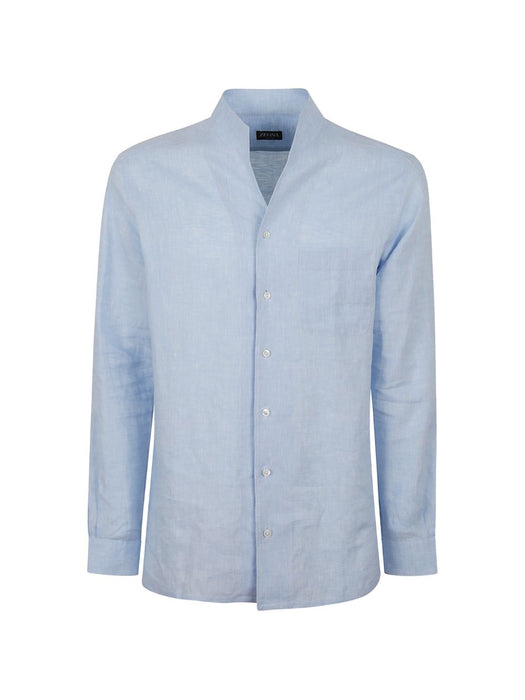Mandarin-collar chest-pocket shirt UHX31A3 SRG10016 ZEGNA 