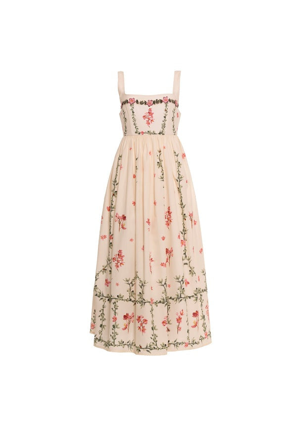 Barbara Cauca Midi Dress 20858 MULTICOLOR AGUA BY AGUA BENDITA 