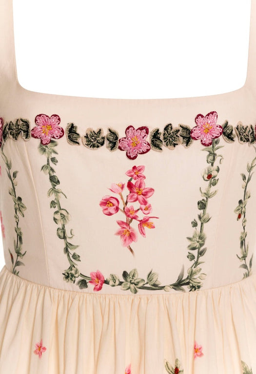 Barbara Cauca Midi Dress 20858 MULTICOLOR AGUA BY AGUA BENDITA 