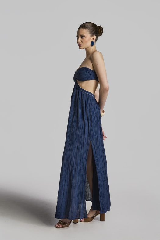 CIRCE MAXI DRESS 216222 DARK BLUE D'ARTEMIDE 