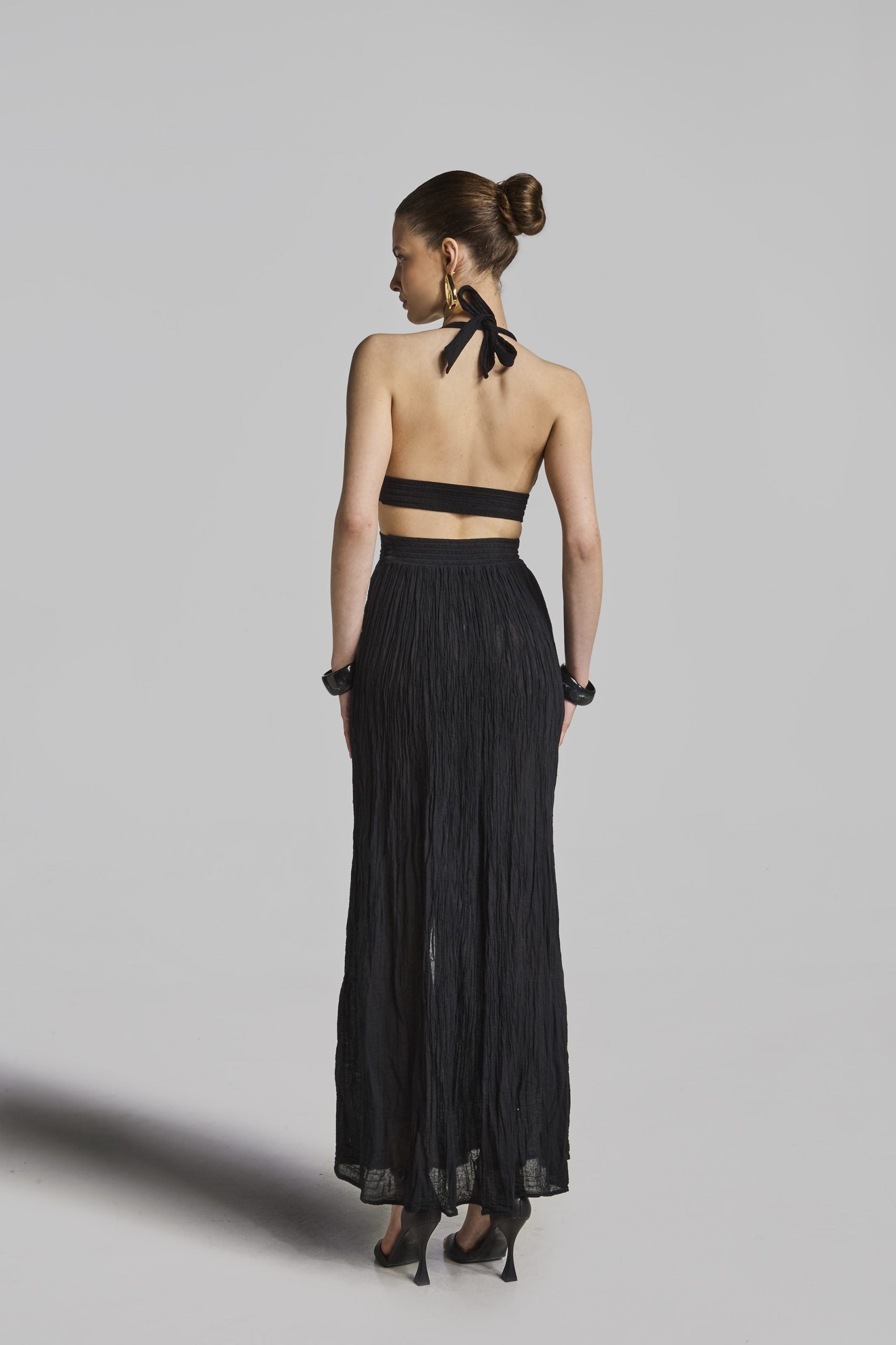 Phryne maxi dress 227301 BLACK D'ARTEMIDE 