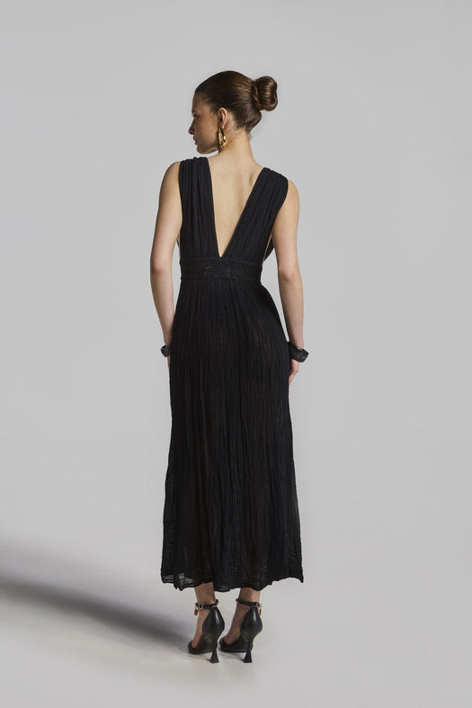 HERA MAXI DRESS  BLACK 246627 BLACK D'ARTEMIDE 